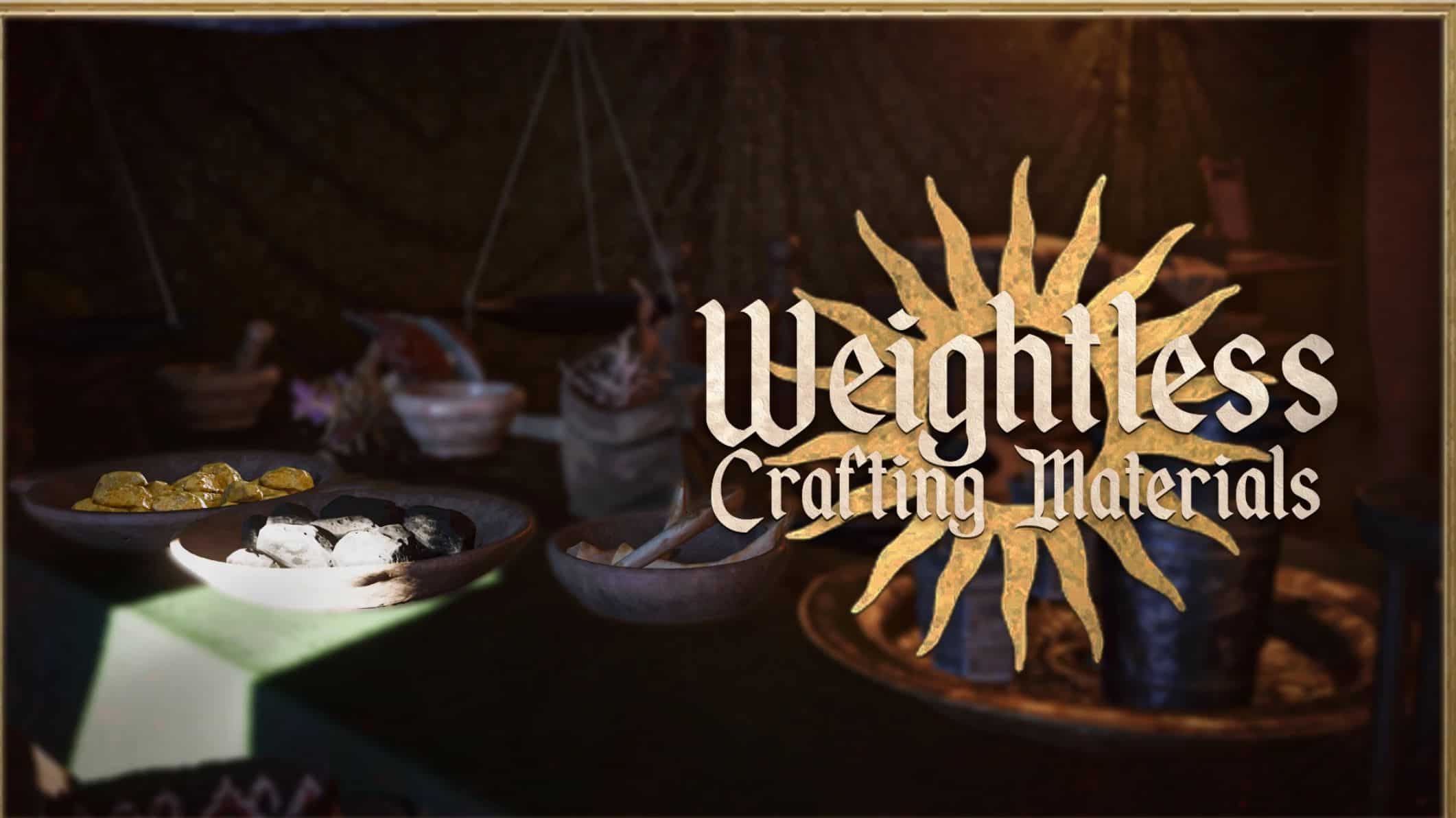 Weightless Crafting Materials v1.1.1