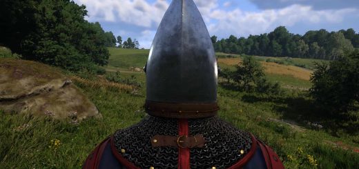 Noble Bascinet with Chainmail Aventail Variants PTF v1.0